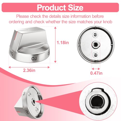 image for LXun Upgraded DG94-04167 Gas Stove Knobs for Samsung Oven and Range St