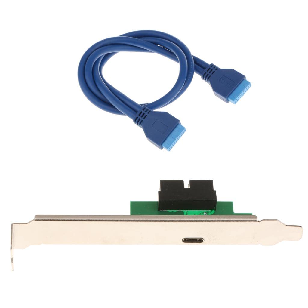 Motherboard 19 Pin Header to USB 3.0 Type C Adapter Converter Bracket Card-image-39