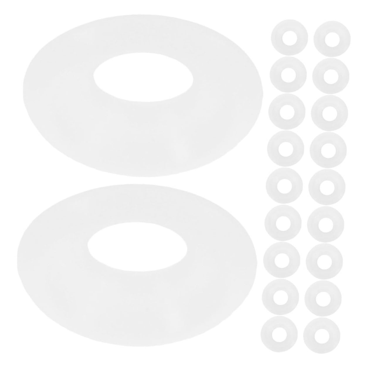 Unomor 10pcs Beer Bottle Gaskets for Airtight Sealing Replacement Swing Bottle Washers for Soda Juice and Home Brewing Easy to Use and Half-cover Design