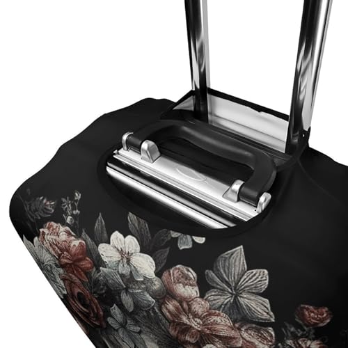 Carry on Luggage Cover Skull in Darkness Suitcase Covers for Luggages Tsa Approved Travel Luggage Sleeve Protector Elastic Suitcase Protector Anti-Scratch Washable Fits 19-30 Inch Case -L 5