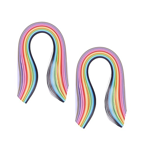OSALADI Paper Quilling Strips Set 26 Colors Construction Paper Chain Strips for DIY Random Color