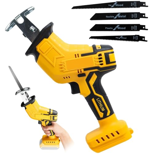 Cordless Reciprocating Saw Compatible with Dewalt 20V MAX Battery, 0-3500 SPM Variable Speed, Power...