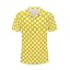 Yellow White Polka Dots