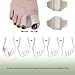 TFAK 6-pack Toe Separators for Women & Men - Corrector Pads for Hallux Valgus to Relieve Big Toe Discomfort and Foot Pain During Pedicure