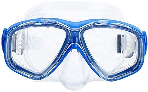 Maschera da snorkeling integrale Maschere da sub Maschera da snorkeling Occhiali in silicone temperato Occhiali da nuoto antiappannamento impermeabili Attrezzatura da snorkeling subacquea con str