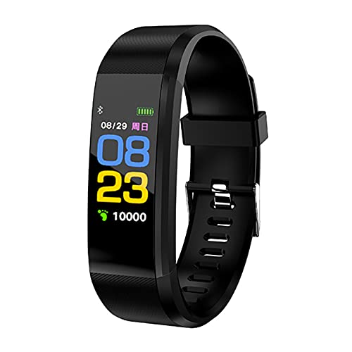 N C Bluetooth Sports Smart Watch,Waterproof Heart Rate Blood Oxygen Adult Blood Pressure Electronic Bracelet Monitor,Fitness Tracker,Suitable for Android and iOS Phones,Black