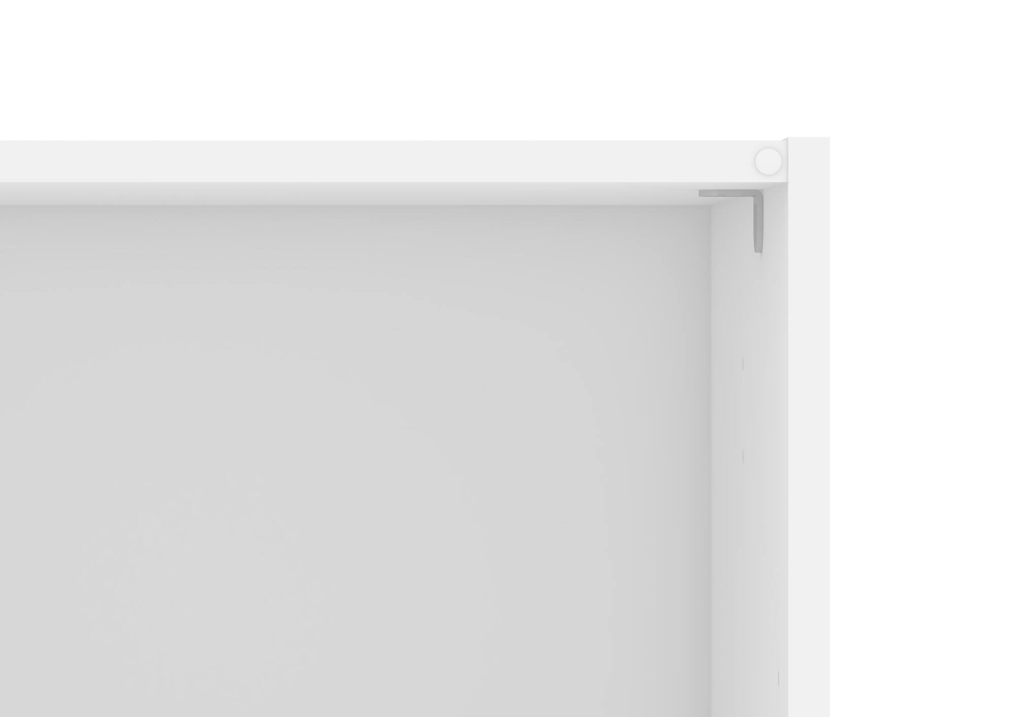 Dmora - Armadio multiuso 1 anta Odette, Mobile multifunzionale, Mobiletto scarpiera, Guardaroba porta scarpe, 39x41 h175 cm, Bianco
