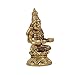 BHARAT HAAT Annapurna Idol Art Murti Home Office Temple Mandir Pooja Puja Room Handicraft Brings Prosperity | Yellow – 1.4 x 1.2 x 2.9 Inch (L x W x H) - Small