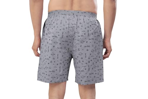 Image of Nermosa Men's Pure Cotton Printed Boxer Shorts - Soft, Breathable, All-Day Comfort (Pack of 3) | Boxers |