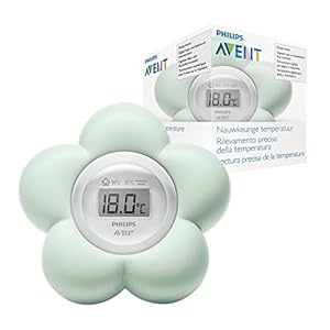 Philips Avent Digitale Thermometer – Bad en slaapkamerthermometer – Waterdicht – Blijft drijven – Veilig om mee te spelen – SCH480/00