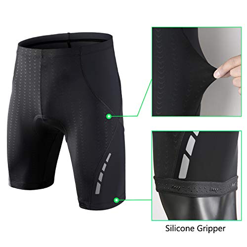 image for beroy Men's Cycling Shorts Padded Bicycle Riding Tights Men's Bike Sho