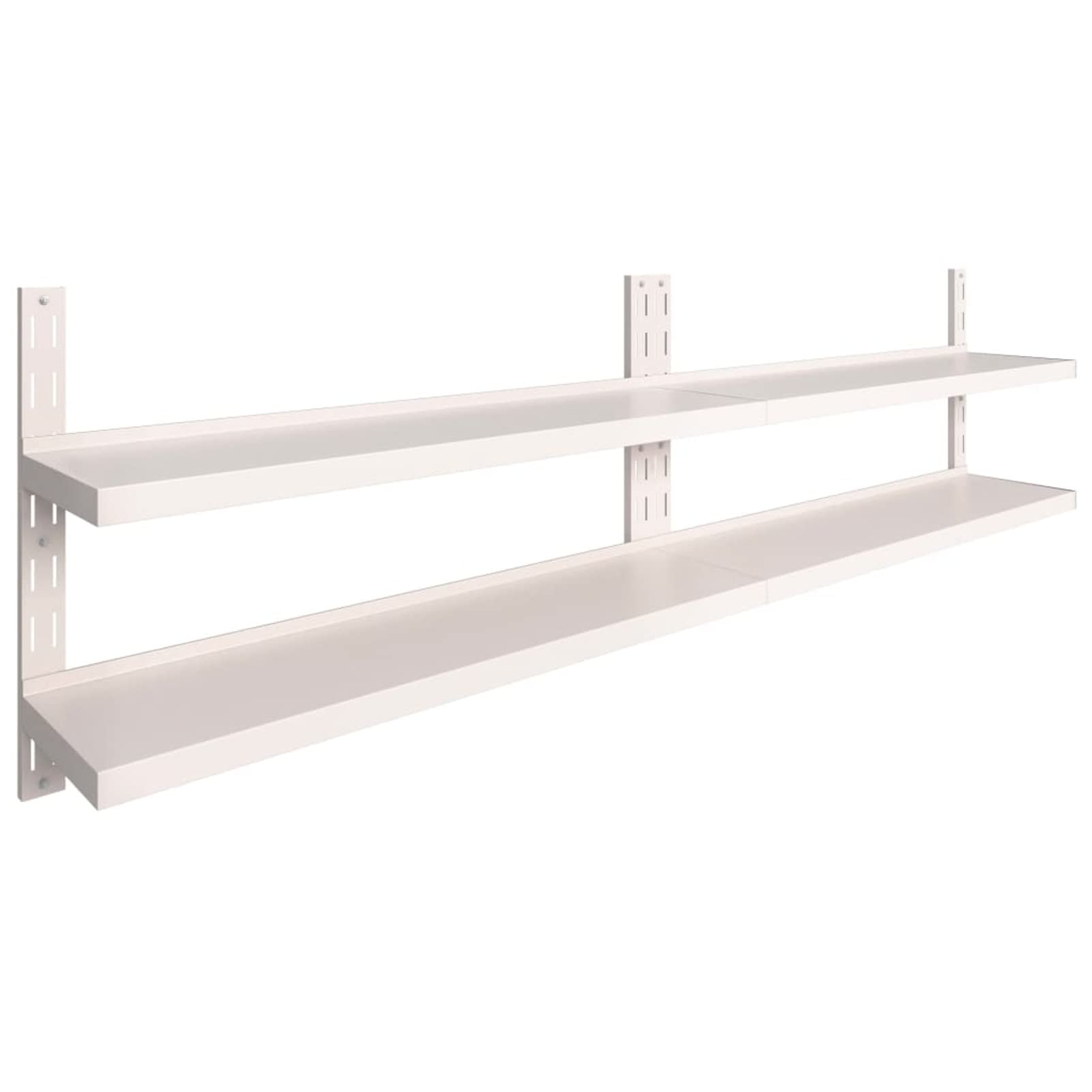 ZEYUAN Mensole Galleggianti a 2 Livelli 2 pz in Acciaio Inox 300x30 cm,Mensola da Parete,Mensole da Muro,Mensole da Muro Design Moderne