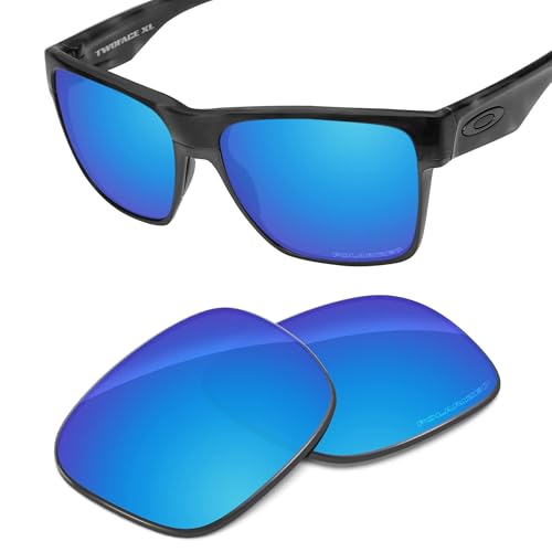 Image of Performance Replacement Lenses Compatible with Oakley TwoFace XL OO9350 Polarized Etched-Sky Blue