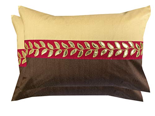 Pinkparrot dopian lace Multi Colour Cushion Cover 12x18 inch Set ...