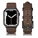 SWEES Leather Band Compatible for Apple Watch 42mm 44mm, Genuine Leather Vintage Strap Wristband Compatible iWatch Series 4, Series 3, Series 2, Series 1, Sports & Edition Men, Retro Brown