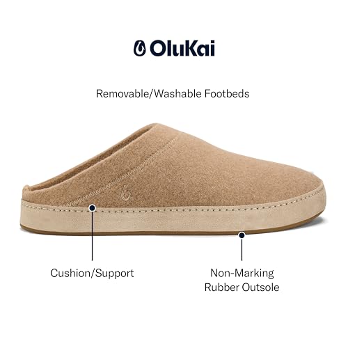 Image of OluKai Hamani Hulu Men's Wool Mule Slippers