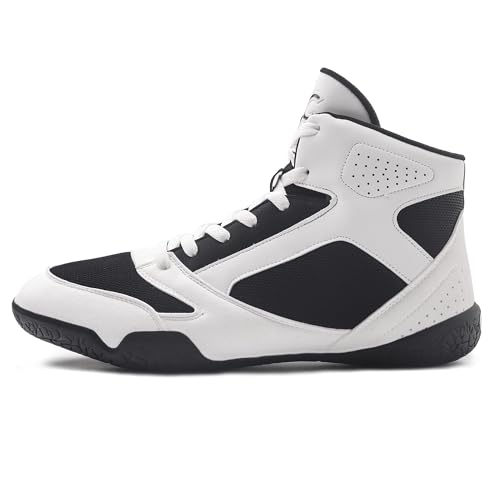 Image of ZVC Wrestling Shoes Men Boxing Shoes for Fighting Shoes Powerlifting Bodybuilding Boots Footwear