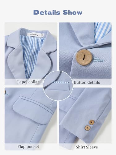 Image of Volunboy Toddler Suit Baby Boy 3 Piece Linen Tuxedo 18M-5T
