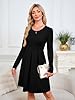 KORSIS Womens Black Medium Dress Casual Swing T-Sh... #1
