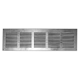 Fácil de montar. Haeusler-Shop - Rejilla de ventilación galvanizada (500 x 150 mm, con protección contra insectos, metal)