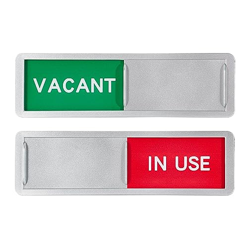 1 Pack Vacant/In Use Sign, Slider Door Indicator, Privacy/Do Not Disturb Sign for Office/Bathroom/Home Office/Conference Room, 7 x 2 Inch - Cosy Home Interiors 1 Pack Vacant/In Use Sign, Slider Door Indicator, Privacy/Do Not Disturb Sign for Office/Bathroom/Home Office/Conference Room, 7 x 2 Inch