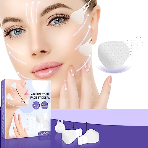 Bakovity Face Lift Tape Invisible - Face Tape Lifting Invisible, 40Pcs Face Tape To Instant Face Lift, Eye Lift Tape - Neck Lift Tape, Lifting Facial Sagging Skin And Hide Face Wrinkles #TOP1