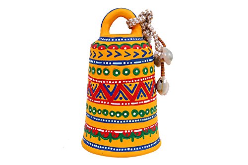 KOLAMBAS Terracotta Hanging Decorative Bell Indian Art Work Home Decorative Handmade Showpiece