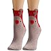 Weihnachtssocken Damen Winter Warme Socken Mädchen Kuschelsocken Haussocken Weihnachtsmotiv Wintersocken Weihnachten Socken Festlicher Baumwolle Socken Christmas Socks Bunte Socken