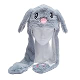 Materiale di alta qualità: questo berretto per orecchie che si muovono per bambini è realizzato in morbido plush, con una consistenza eccellente e una tenuta rispettosa della pelle. Questo berretto con orecchio che si muove l'interno è imbottito in cotone PP, offrendo un comfort ottimale - ideale per passeggiate in inverno, gite in famiglia o giornate fredde all'aperto.