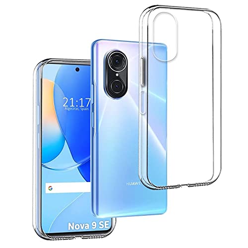 REY Funda Carcasa Gel Transparente para Huawei Nova 9 SE 4G / 5G, Ultra Fina 0,33mm, Silicona TPU de Alta Resistencia y Flexibilidad