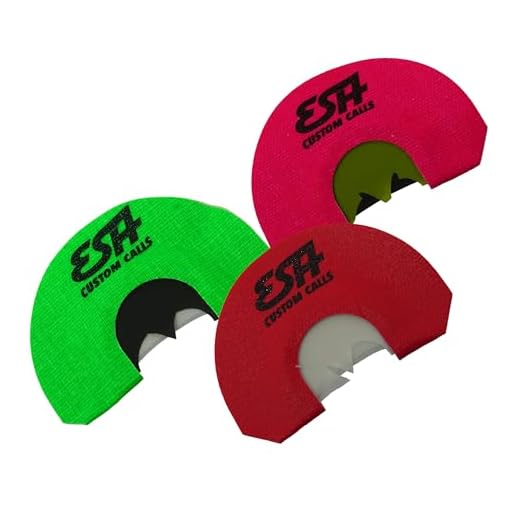 ESH 3 Pack Combo Mouth Turkey Calls for Hunting - Turkey Hunting Accessories with Realistic Turkey Sounds - Diaphragm Turkey Call Set
