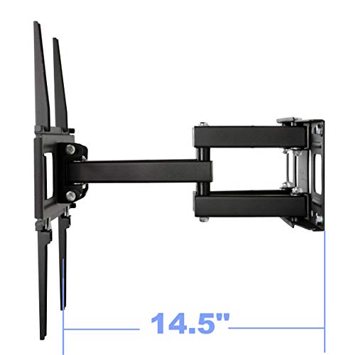 VideoSecu MW340B2 TV Wall Mount Bracket for Most 32-65 Inch LED, LCD, OLED, UHD Plasma Flat Screen TV, with Full Motion Tilt Swivel Articulating Dual Arms 14" Extend,400x400mm,100 LBS WR9 by VideoSecu - Image 3