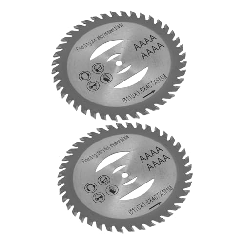 Cemaystic 芝刈り機用交換ブレード 2個セット ? ヘビーデューティー設計 電動工具対応 庭園 公園 農場での剪定作業に