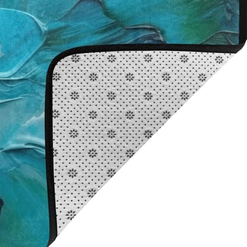 Tapis moderne ultra doux et lavable en peluche courte - 5