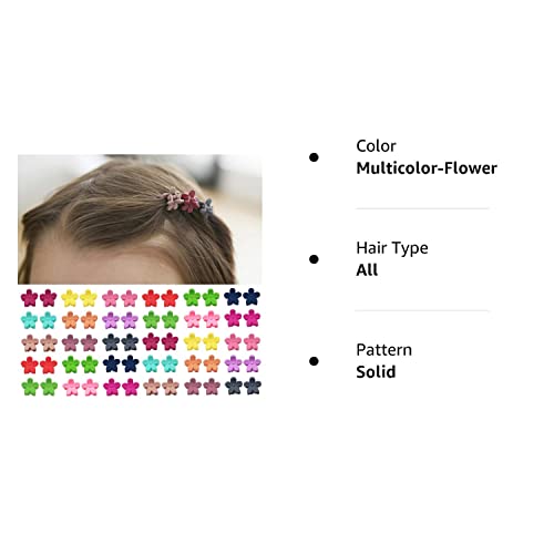Elesa Miracle 60Pcs Baby Girl Mini Hair Claw Clips Flower Hair Bangs Pin Baby Girl Hair Accessories Clips #TOP6