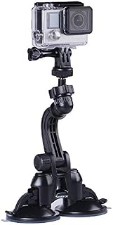 Smatree Double Suction Cup Mount with Greater Suction Power Compatible for Gopro Max/Hero