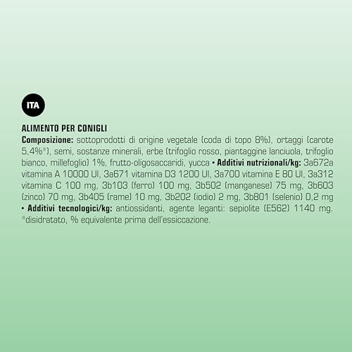 VERSELE-LAGA - Complete Cuni Adult - Ballaststoffreiches extrudiertes Komplettfutter für (Zwerg-) Kaninchen (3 kg (1er Pack))
