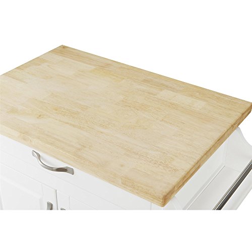 Dorel Living Kitchen Island, White