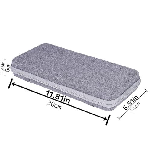 co2CREA Estuche de Viaje Duro de Repuesto para Razer Huntsman Mini 60% / Snpurdiri 60% / MageGee 60% / Newmen GM610 Teclado de Juego（Funda Solo）