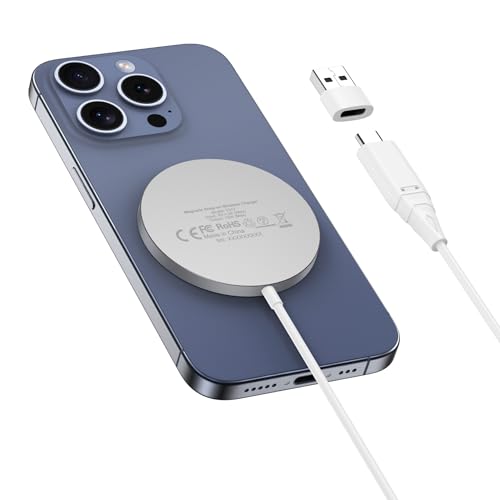 TWRAPS Dual Wireless Charging Pad for Ford Mustang Mach-E 2021-2026, Center Console Phone Charger for iPhone 14 15 16 17 Including Pro & Max, Compatible with MagSafe, 2022 2023 2024 2025 Accessories