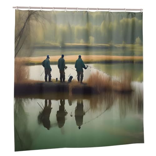 Eviter l'eau au sol avec le rideau de douche imperméable EdWal en polyester de 185 cm - 3