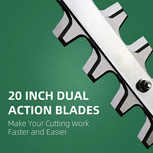 Enegitech ZMPH02 20-Inch Hedge Trimmer Shaft Attachment 1” Cut Capacity 58V Lithium-ion Power Head System Cordless Gardening Power Tool (Attachment Only) - Thumbnail 3