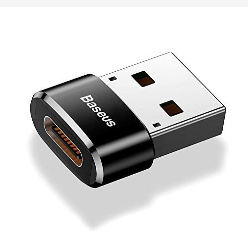 Suo Zhen USB Type C Female to Micro USB, High Speed Transmission Female USB-C to USB-A Male Adapter Charging Converter for Laptop and PC (Black)