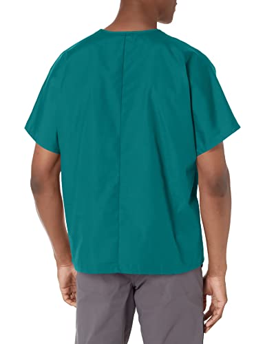 Image of Cherokee Scrubs for Women and Men Unisex V-Neck Tunic Nursing Scrub Top with Chest Pocket, Tuckable Durable Fabric - 4777 | 1 Chest Pocket For Essentials, Traditional Fit, Durable Construction, Comfortable Knit Details, Easy Care, Tuckable Style