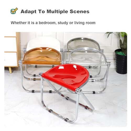 Tabouret pliable ergonomique acrylique pour optimiser un studio exigu - 6