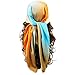 YOUR SMILE Silk Like Scarf Women's Fashion Pattern Large Square Satin Headscarf Headdress (216)