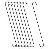 uxcell Ganchos colgantes en S, 8 unidades