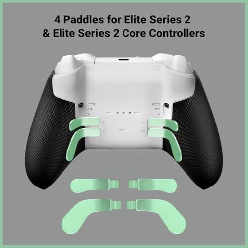 Image of Elite Series 2 Gaming Controller Accessories Kit with Thumbsticks, D-Pads, Paddles, Trigger Buttons for Xbox Elite Series 2 Core (Green)