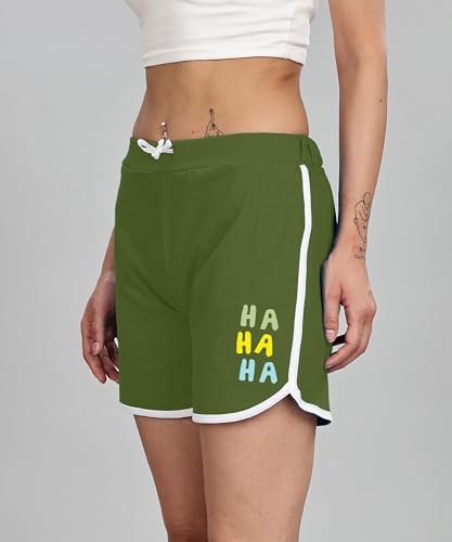 Image of SHODOX 100% Cotton Women Casual Shorts - Printed Short for Gym, Yoga, Cycling, Dance, Summer - Regular Fit (Pack of 2)