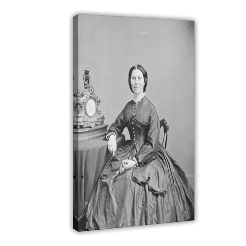 Impression sur toile Clara Barton tableau haut de gamme avec cadre suspendu en bois
